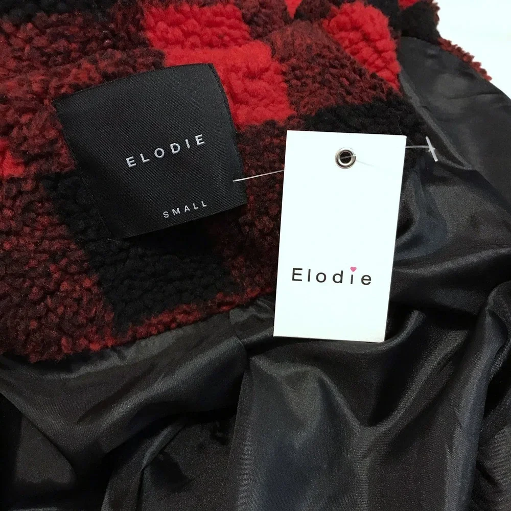 Elodie NWT Buffalo Plaid Sherpa Jacket Women S